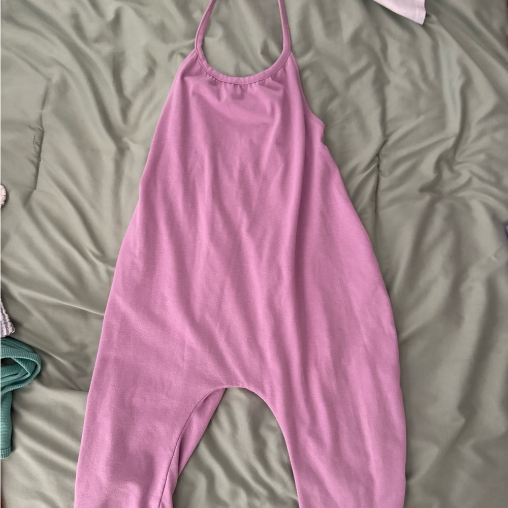 Pink Halter Jumpsuit